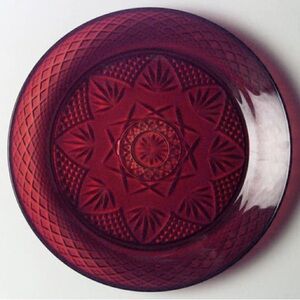 🍽️★❦꒒ik୧⌵♡⌵N୧w❦★ AUCTION PRICE Antique Ruby byCRISTAL D'ARQUES-DURAND👩🏻‍⚖️